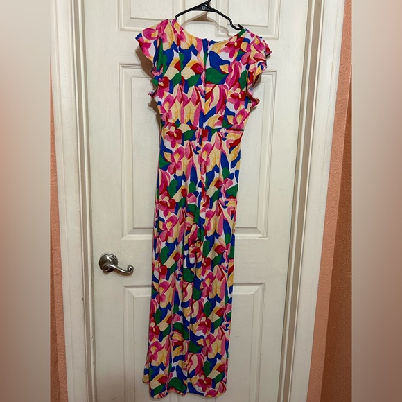 Jumpsuit Ann Miller rayon/linen size 30 USA M - Picture 7 of 10